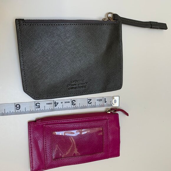 Vintage Danier Leather Card holders with zippered compartments set - Picture 5 of 5